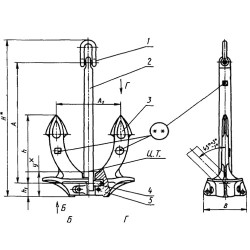 Якорь Холла 5000 кг ГОСТ 761-74